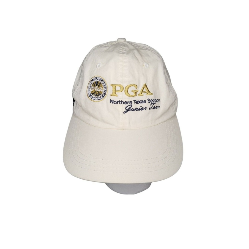 Ahead PGA Northern Texas Section Junior Tour Golf Hat Cap Cream White Strapback